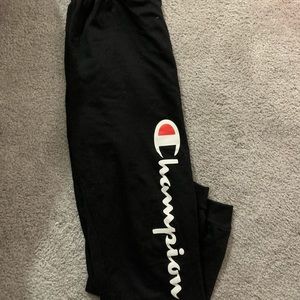 Black champion sweats